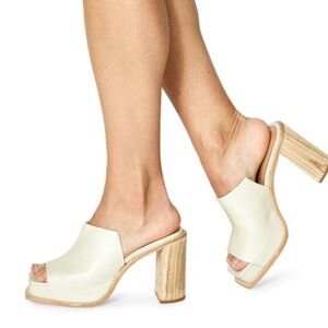 Wal & Pai Leather Denker Platform Heel - Size 37